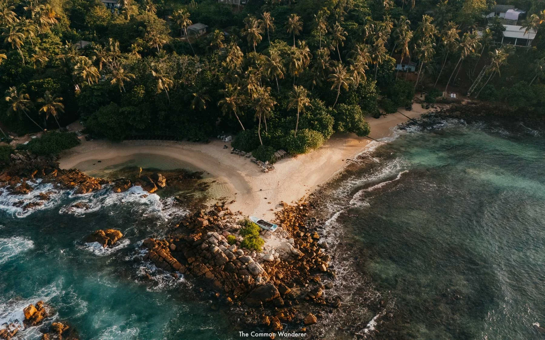 Secret shores at golden hour